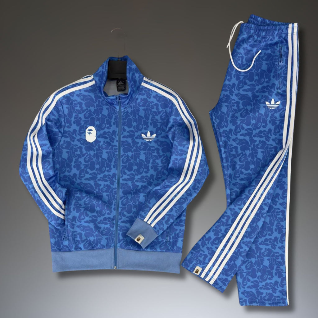 Ανδρική φόρμα Adidas x A Bathing Ape, μπλε. Premium ποιότητα