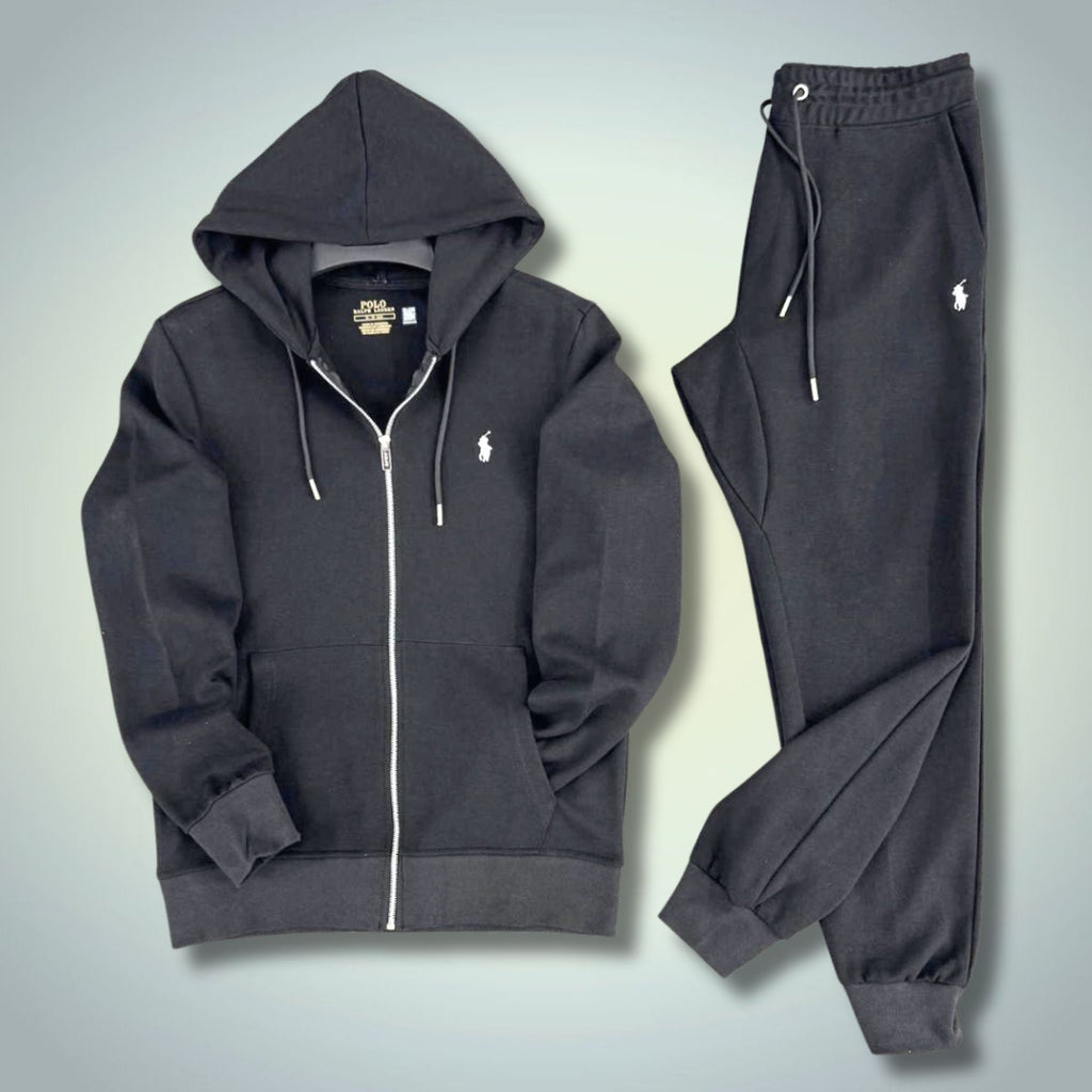 Ανδρικό αθλητικό σετ Ralph Lauren, γκρι ανθρακί, premium ποιότητα