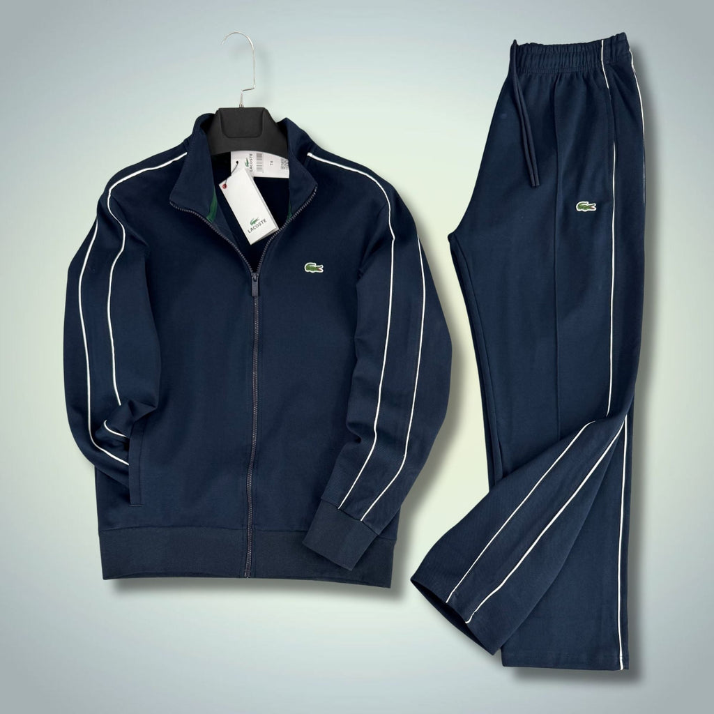 Ανδρικό κλασικό αθλητικό σετ Lacoste, σκούρο μπλε, premium ποιότητα