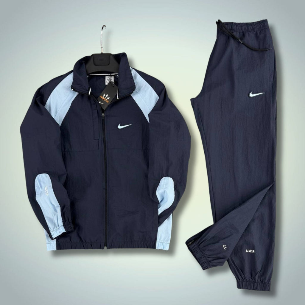 Ανδρικό αθλητικό σετ Nike, από αδιάβροχο υλικό, σκούρο μπλε, μοντέλο 2026, premium ποιότητα