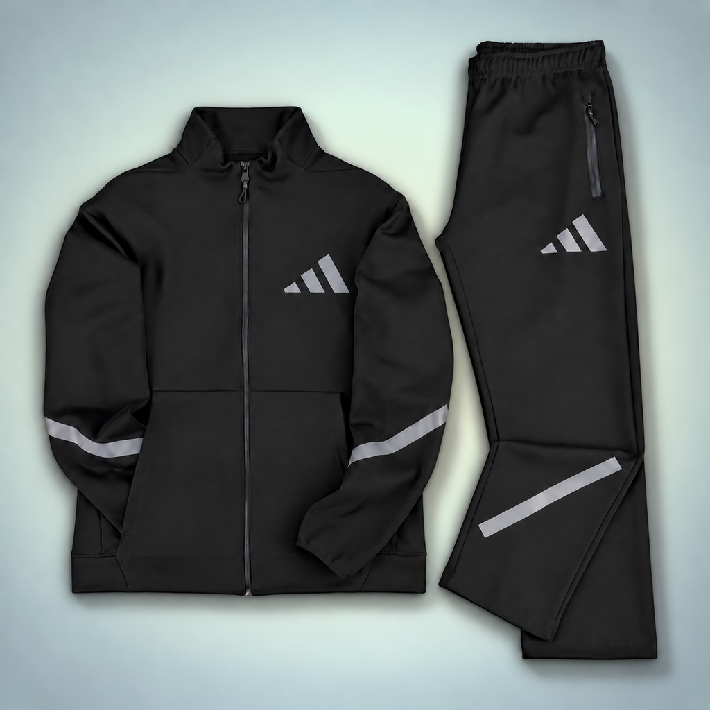 Adidas ανδρικό αθλητικό σετ Z.N.E., μαύρο. Premium ποιότητα