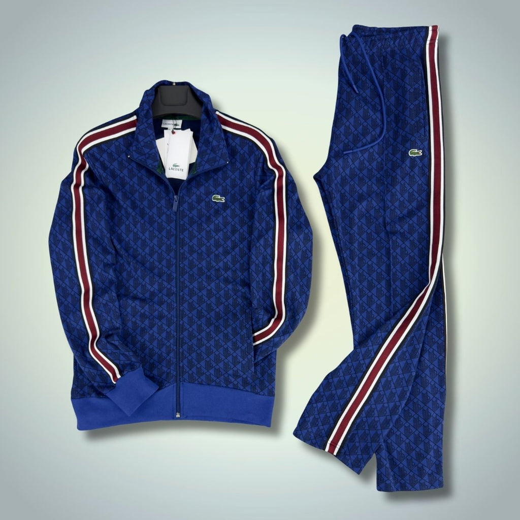 Ανδρική φόρμα Lacoste Jacquard Monogram, μπλε. Premium ποιότητα