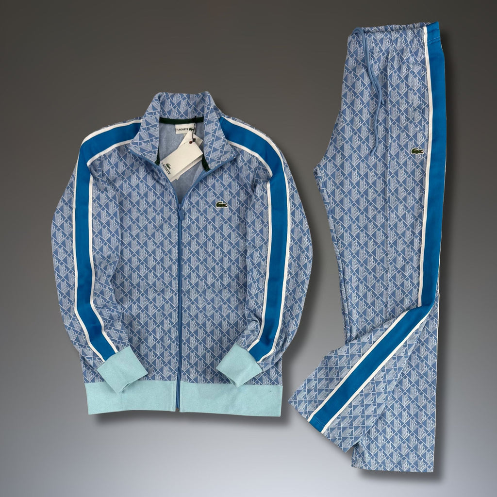 Ανδρική φόρμα Lacoste, Jacquard Monogram, ωκεάνιου μπλε, Model 2025. Premium ποιότητα