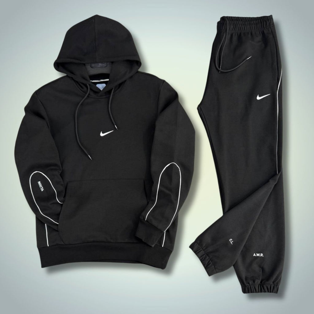Ανδρική φόρμα Nike Nocta με κουκούλα, μαύρη. Premium ποιότητα