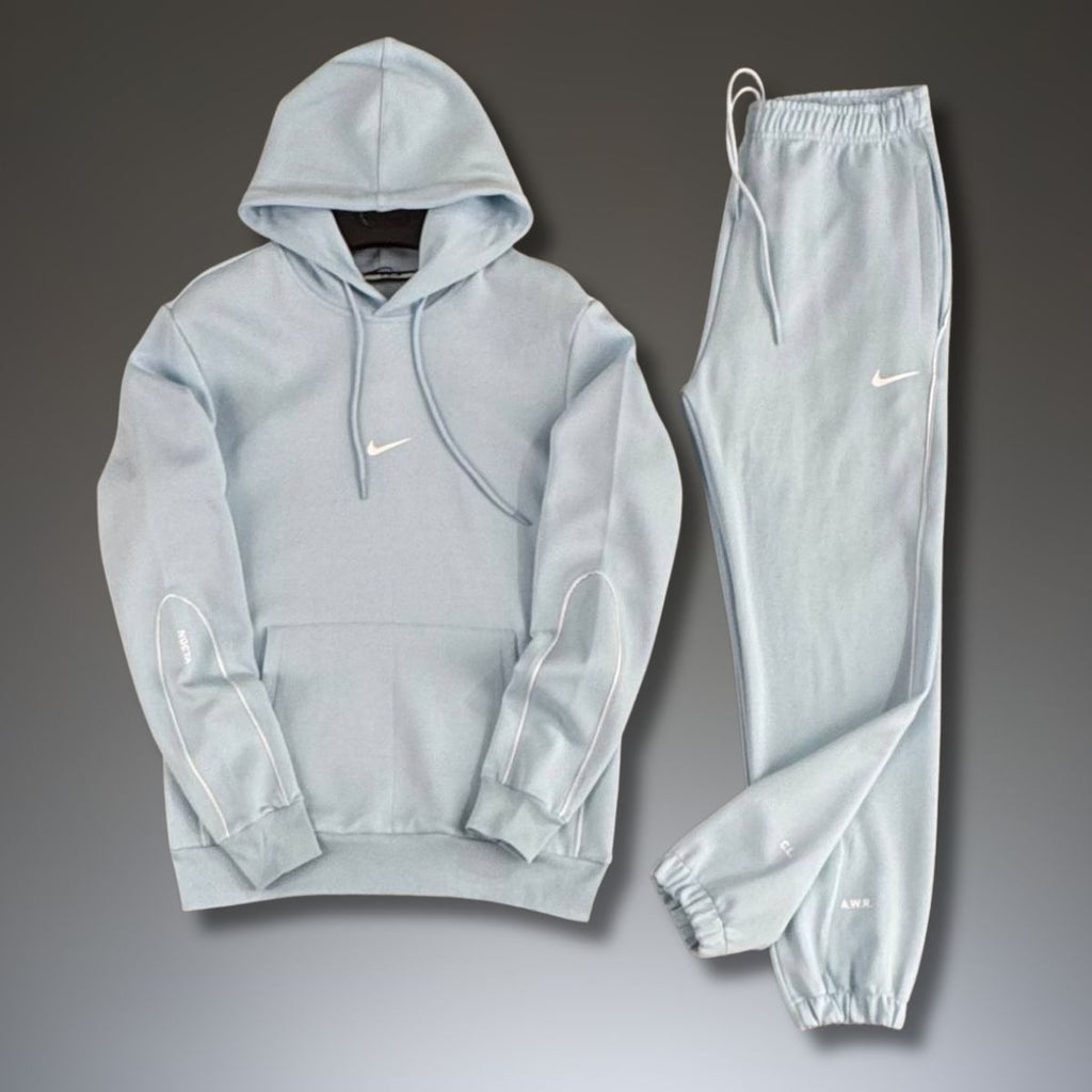 Ανδρική φόρμα Nike Nocta με κουκούλα, γαλάζια. Premium ποιότητα