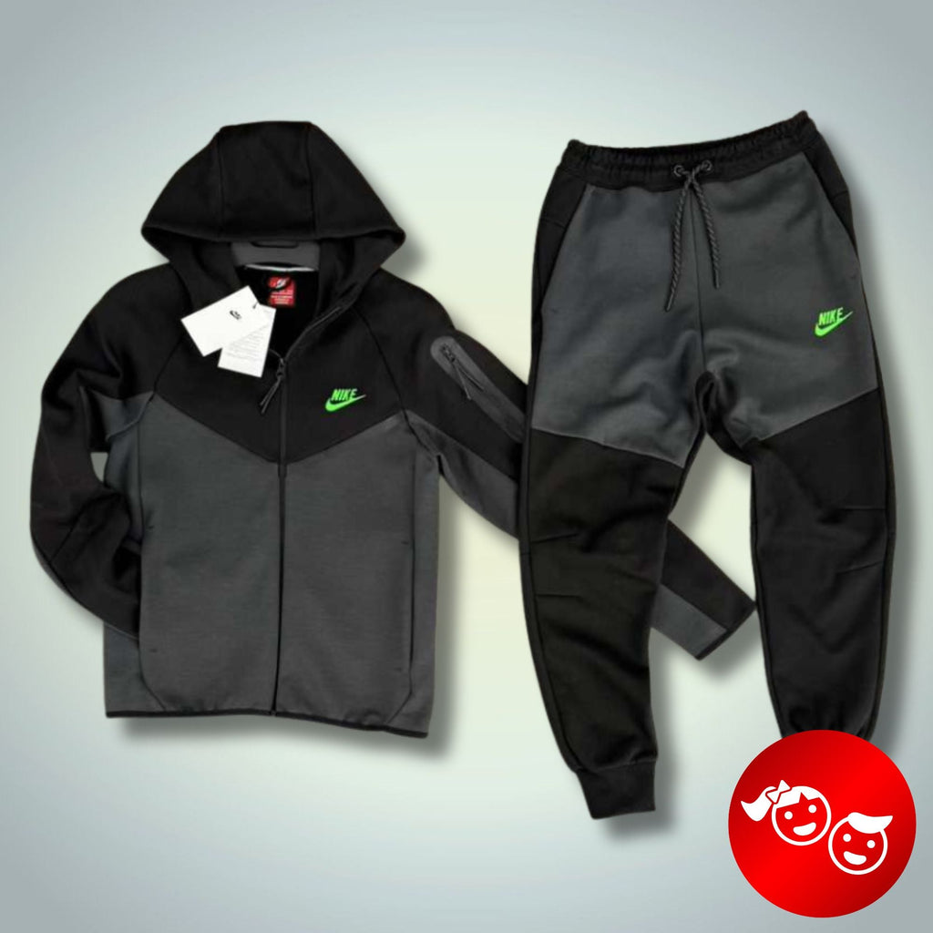 Nike Tech Fleece Παιδικό Αθλητικό Σύνολο, Μαύρο - Γκράφιτ, Μοντέλο 2024