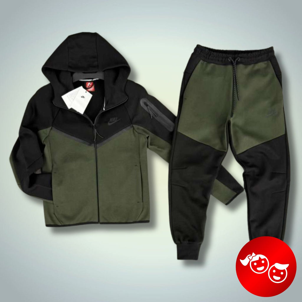 Nike Tech Fleece Παιδικό Αθλητικό Σύνολο, Σκούρο Πράσινο - Ελαιόχρωμο Πράσινο, Μοντέλο 2024