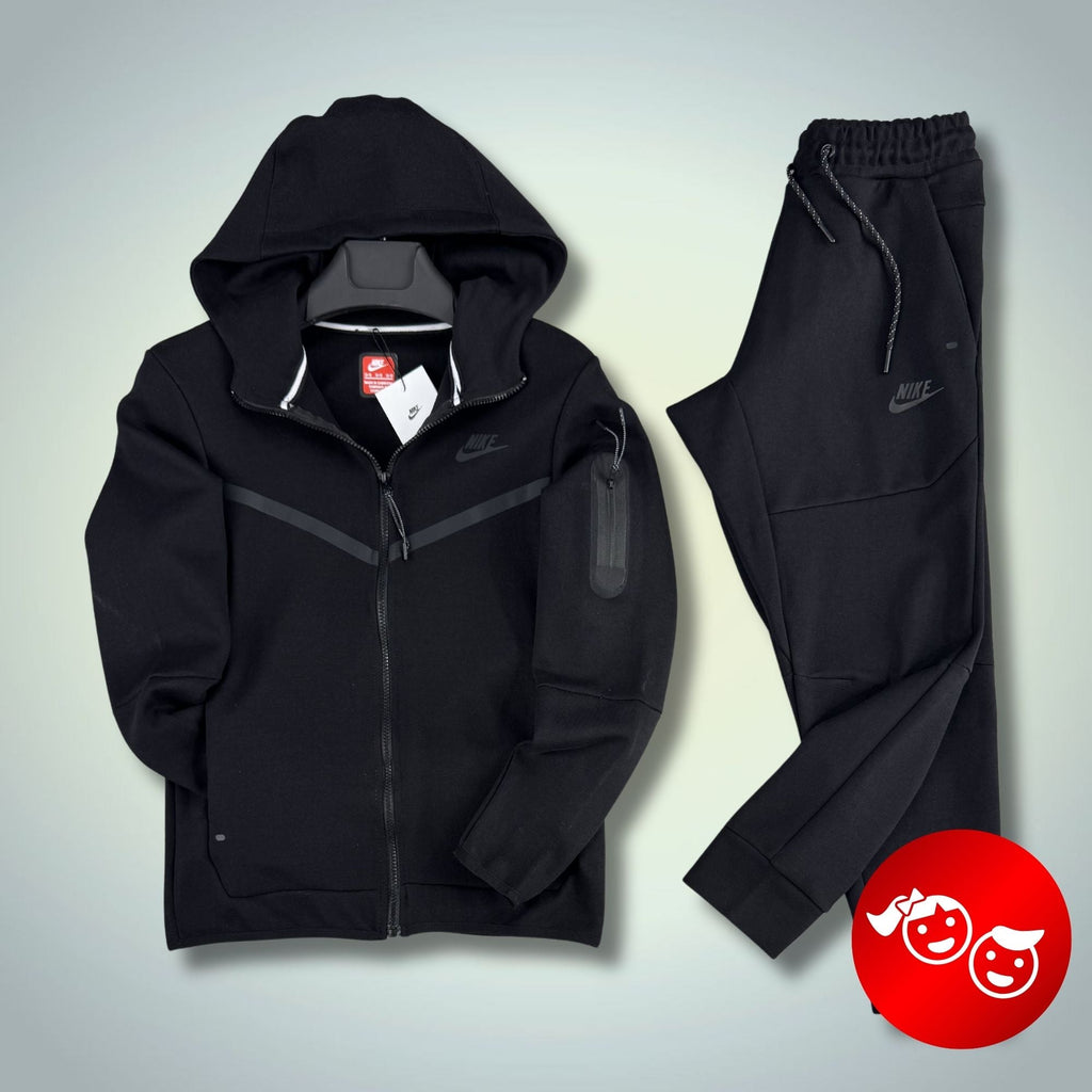 Παιδικό αθλητικό σετ Nike Tech Fleece, μαύρο. 2024. Premium ποιότητα