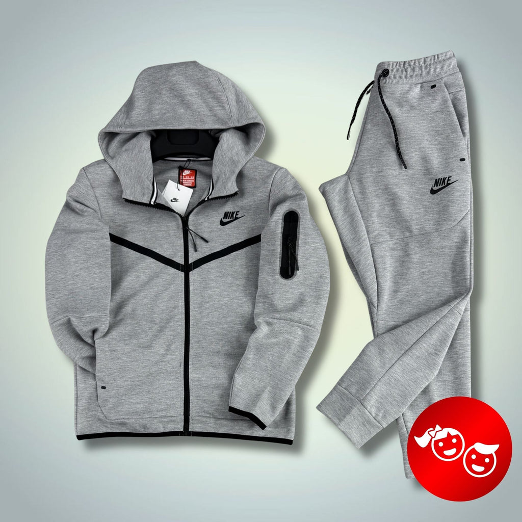 Παιδικό αθλητικό σετ Nike Tech Fleece, κλασικό γκρι. 2024. Premium ποιότητα