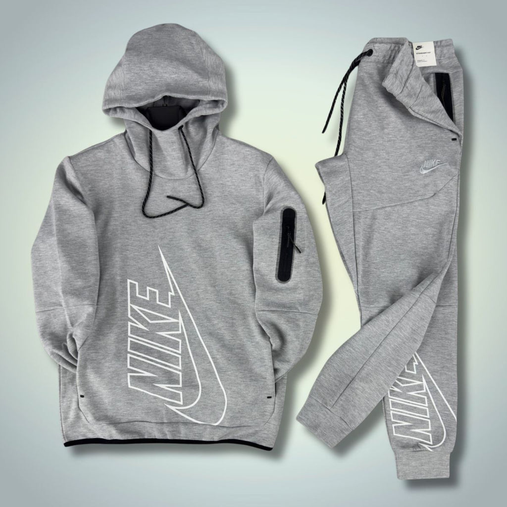Αντρικό αθλητικό Nike Tech Fleece ανδρικής ομάδας, χωρίς φερμουάρ, γκρι. Premium quality