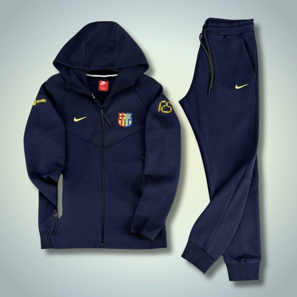 Αθλητικό σετ Nike Barcelona Tech Fleece, σκούρο μπλε. Premium ποιότητα