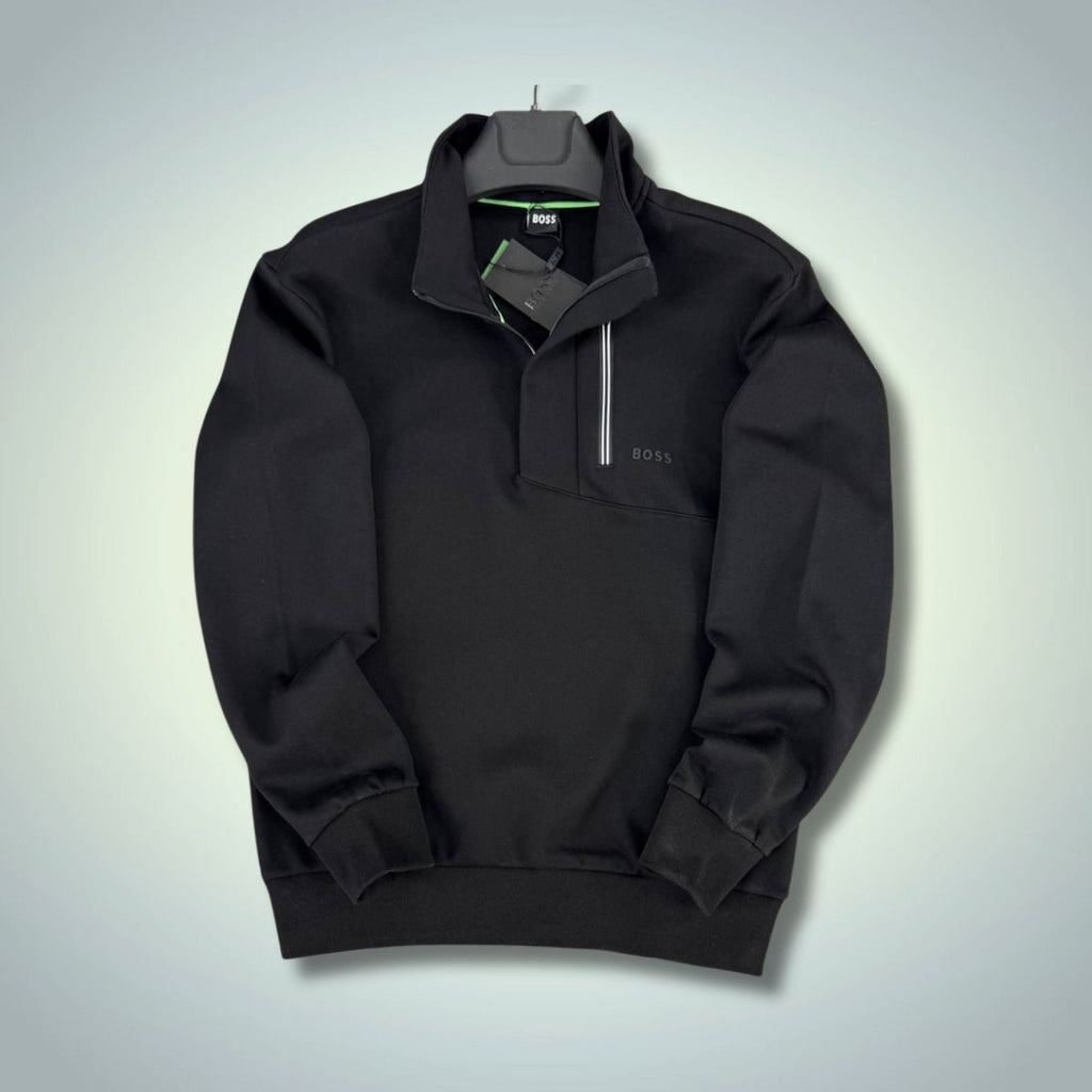 Ανδρική μπλούζα Hugo Boss, μαύρη, premium ποιότητα