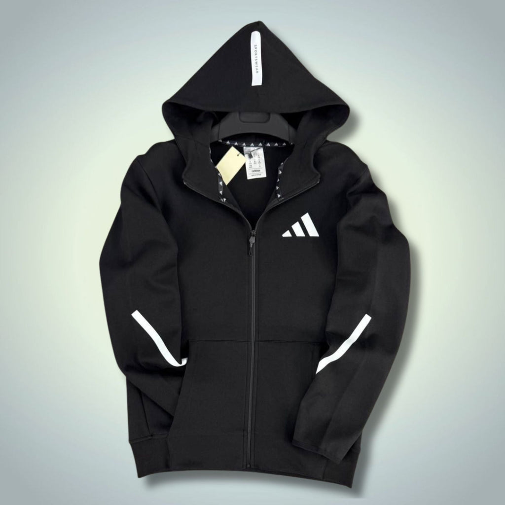 Adidas ανδρικό φούτερ, μαύρο. 2025. Premium ποιότητα