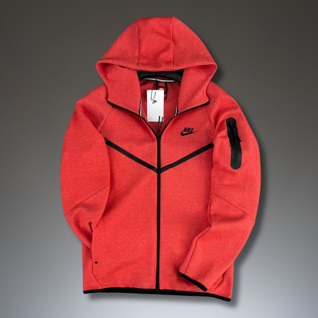 Nike Tech Fleece ανδρικό φούτερ, κοραλλί. Μοντέλο 2024. Premium ποιότητα