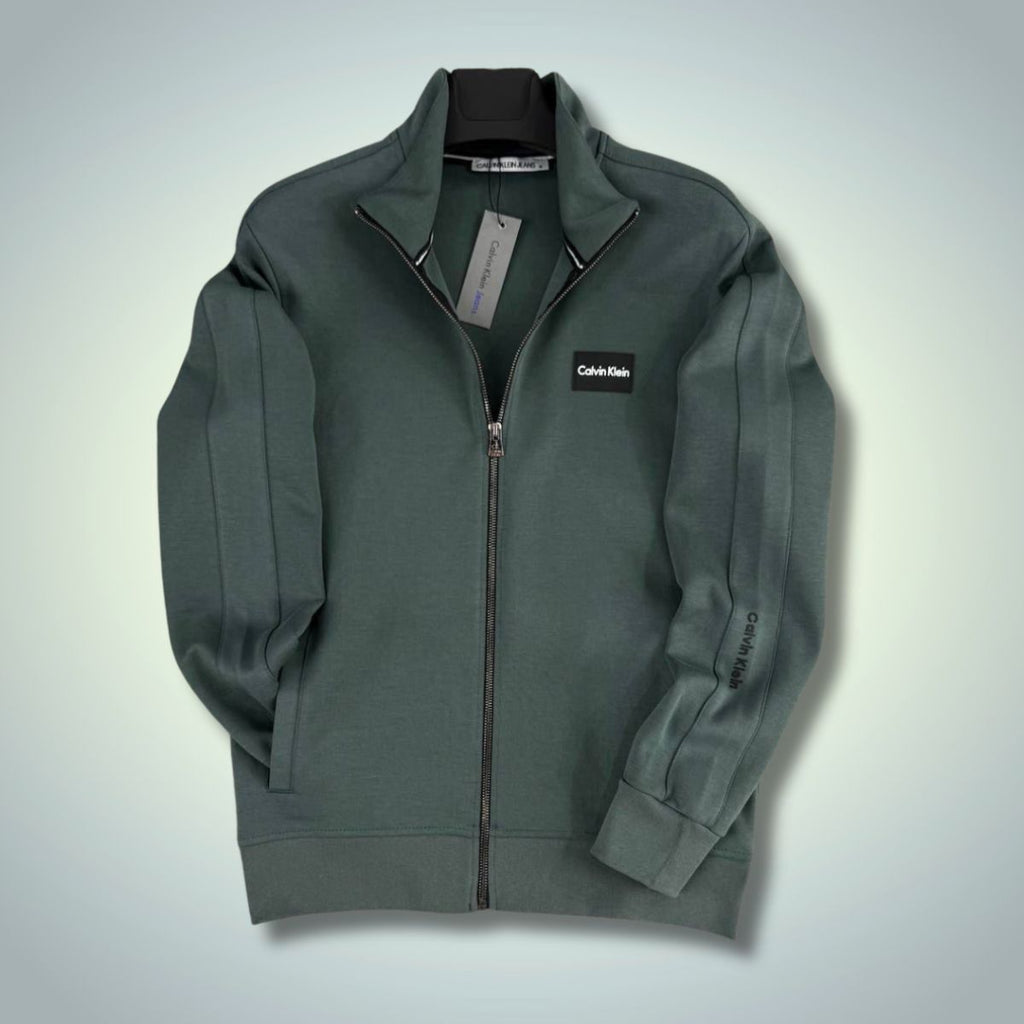Ανδρικό φούτερ CK, γκριζοπράσινο. Premium ποιότητα