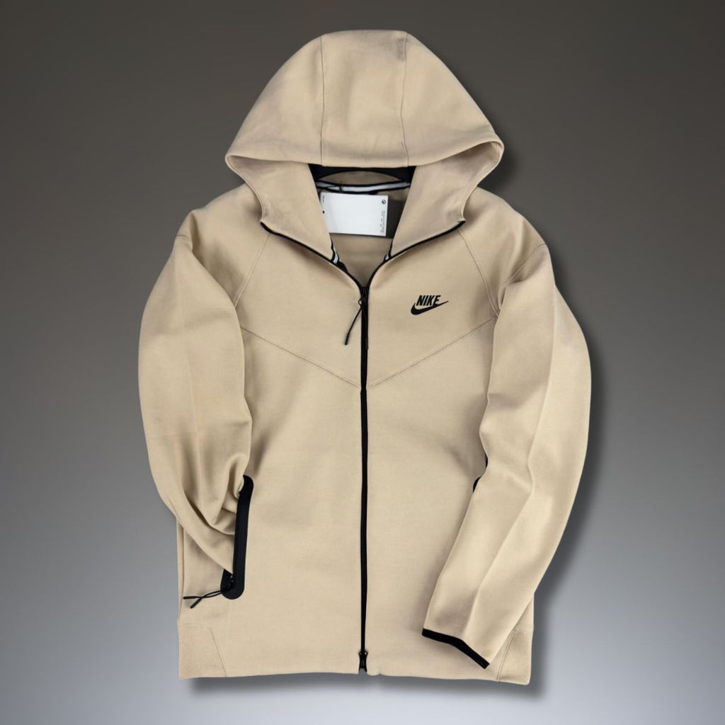 Ανδρικό φούτερ Nike Tech Fleece, μπεζ. Μοντέλο 2023. Premium ποιότητα