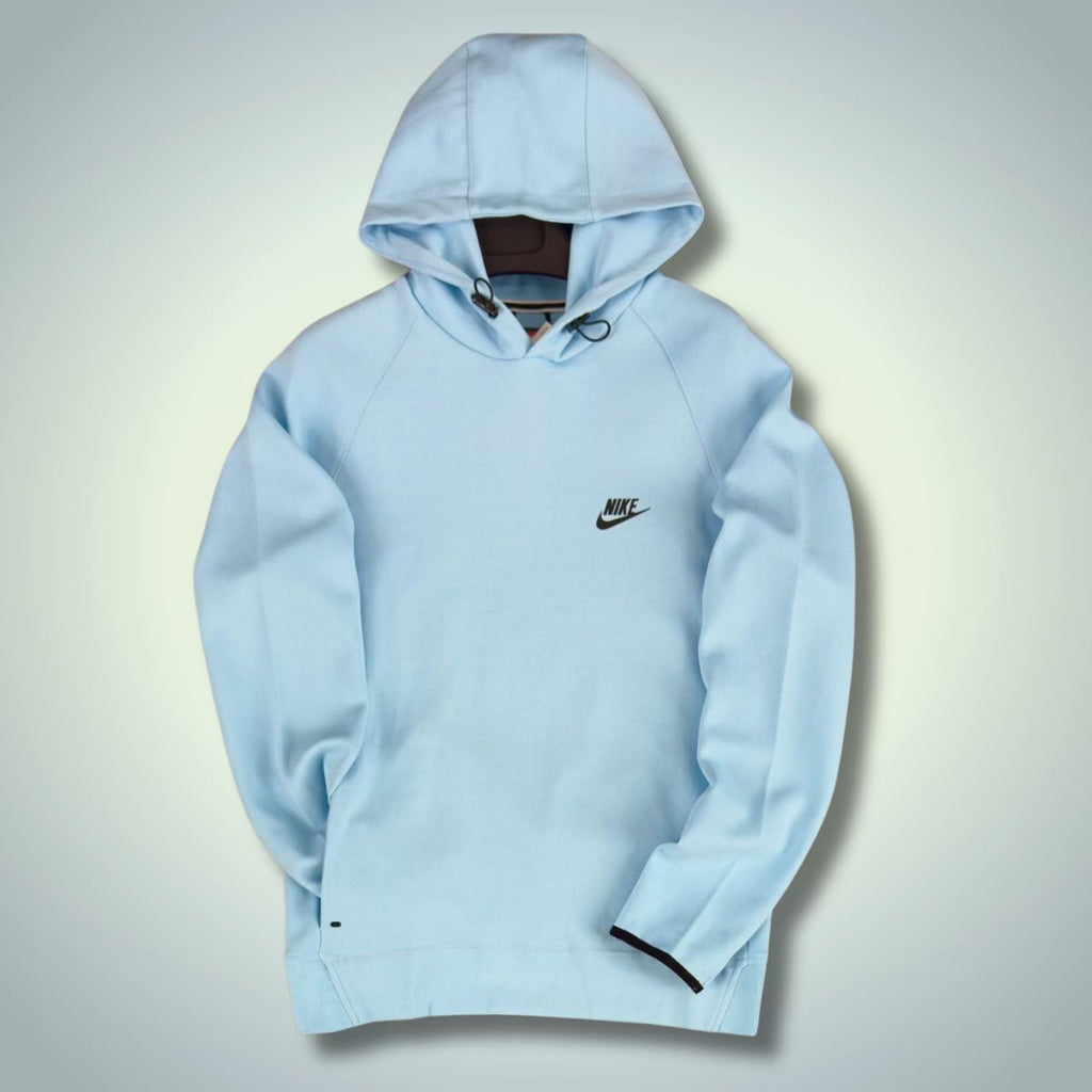 Ανδρικό φούτερ χωρίς φερμουάρ Nike Tech Fleece, γαλάζιο. Premium ποιότητα