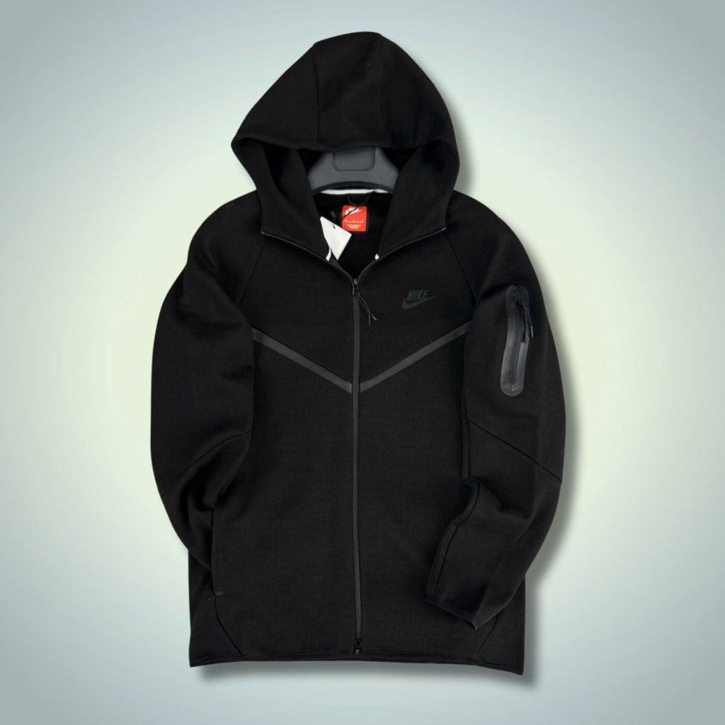 Φούτερ Nike Tech Fleece, μαύρο. Μοντέλο 2024. Premium ποιότητα