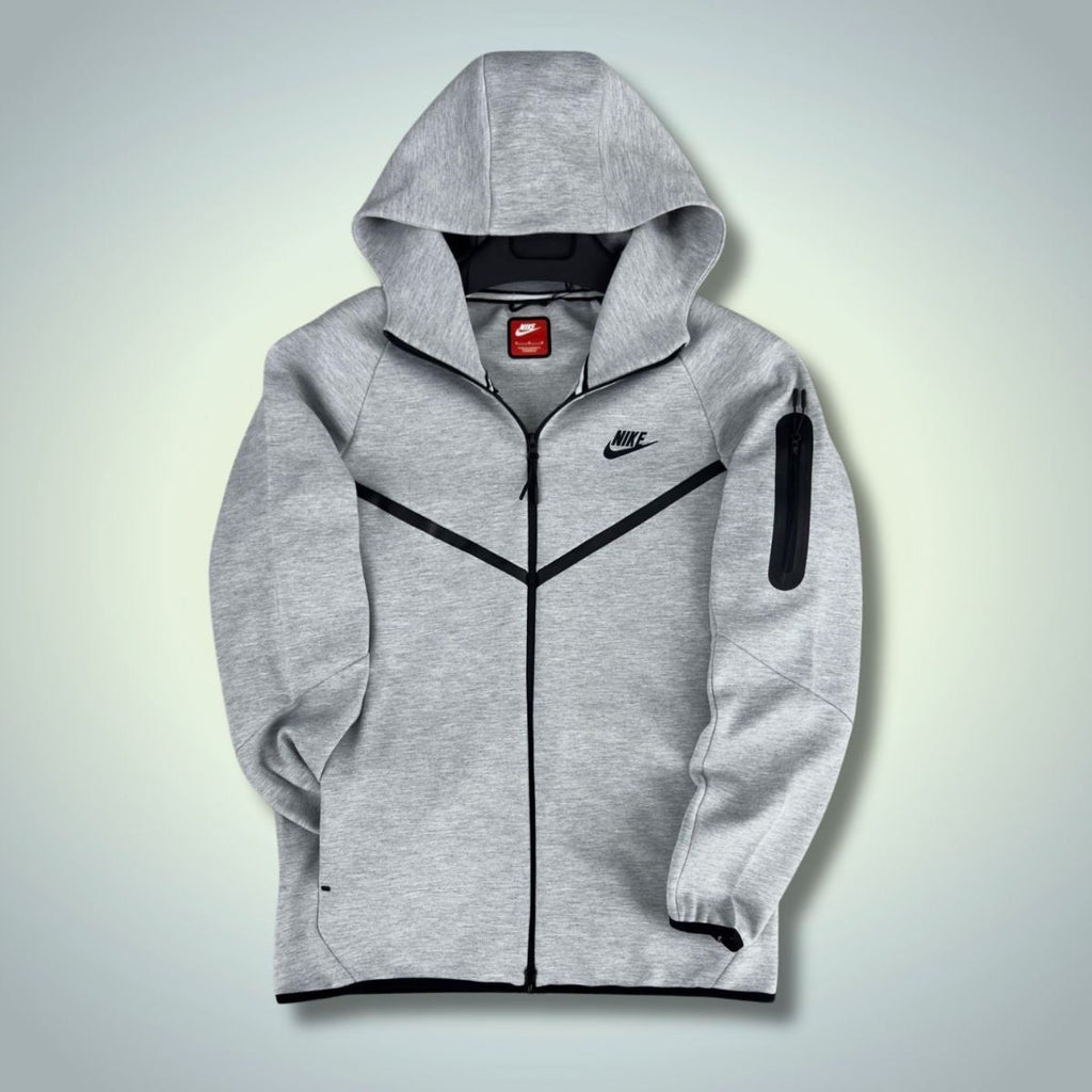 Φούτερ Nike Tech Fleece, κλασικό γκρι. Μοντέλο 2024. Premium ποιότητα