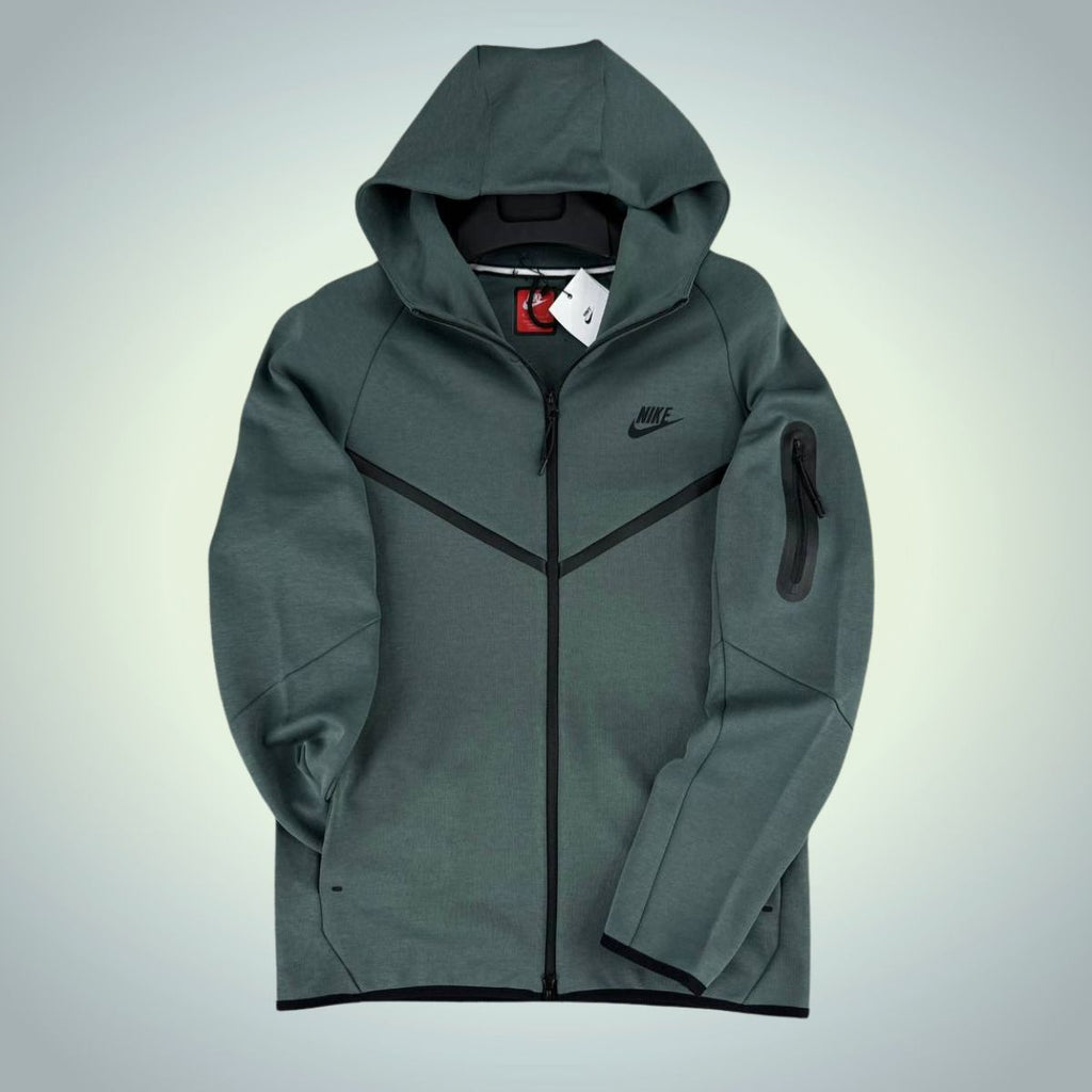 Ανδρική μπλούζα Nike Tech Fleece, φασκόμηλο πράσινο, Model 2024. Premium ποιότητα