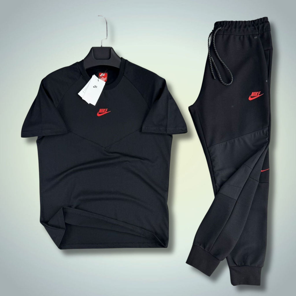 Nike Tech Fleece ανδρική καλοκαιρινή φόρμα, μαύρο. 2026. Premium ποιότητα