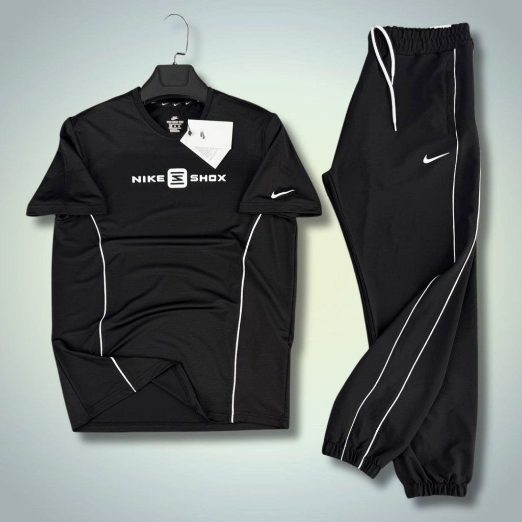 Nike Shox ανδρική καλοκαιρινή φόρμα, μαύρο. Premium ποιότητα