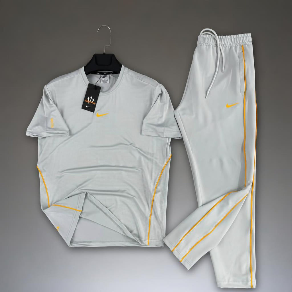 Nike Nocta ανδρική καλοκαιρινή φόρμα, ιβουάρ. Premium ποιότητα