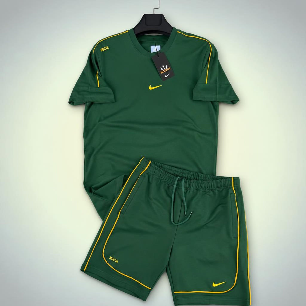 Nike Nocta ανδρικό κοντό αθλητικό σετ, πράσινο. Premium ποιότητα