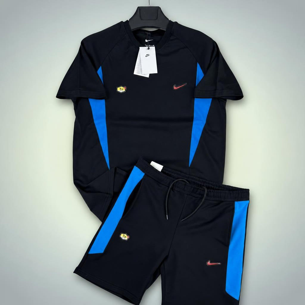 Nike TN ανδρικό κοντό αθλητικό σετ, μαύρο. Premium ποιότητα
