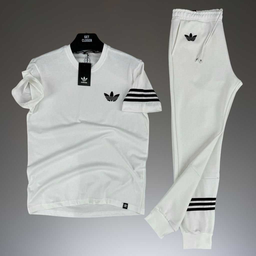Adidas αθλητική ανδρική φόρμα, λευκό. 
Υψηλής ποιότητας
