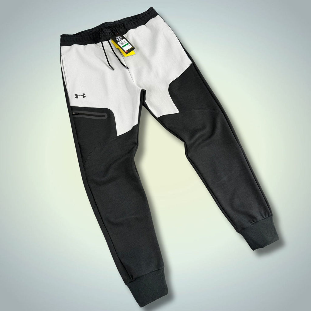 Under Armour ανδρικό αθλητικό παντελόνι φόρμας, γραφίτη-λευκό. Premium ποιότητα