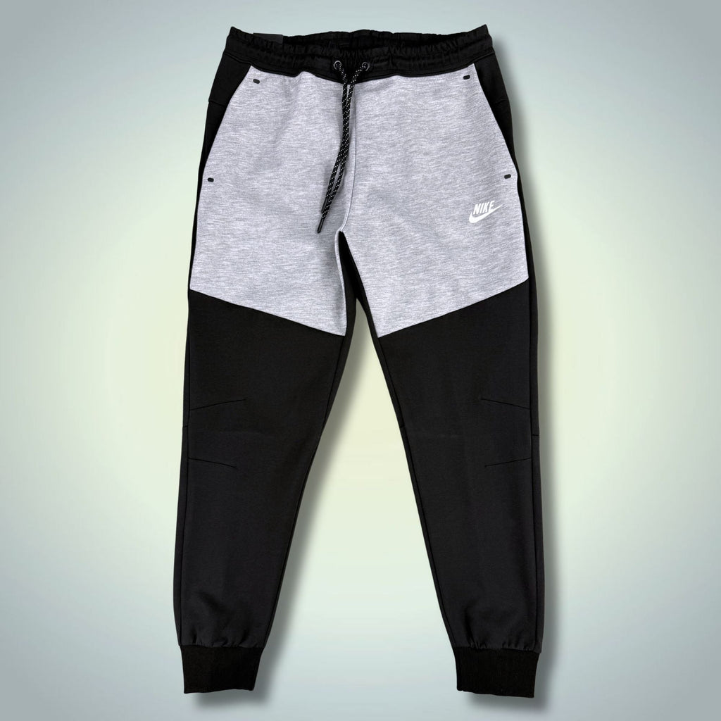 Nike Tech Fleece ανδρικό αθλητικό παντελόνι, μαύρο-κλασικό γκρι. Premium ποιότητα