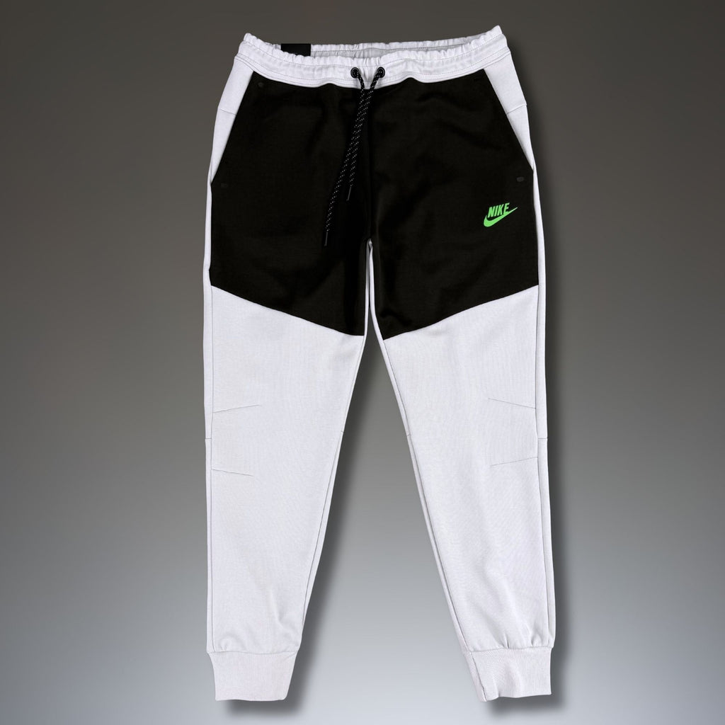 Nike Tech Fleece ανδρικό αθλητικό παντελόνι, βρώμικο άσπρο-μαύρο. Premium ποιότητα