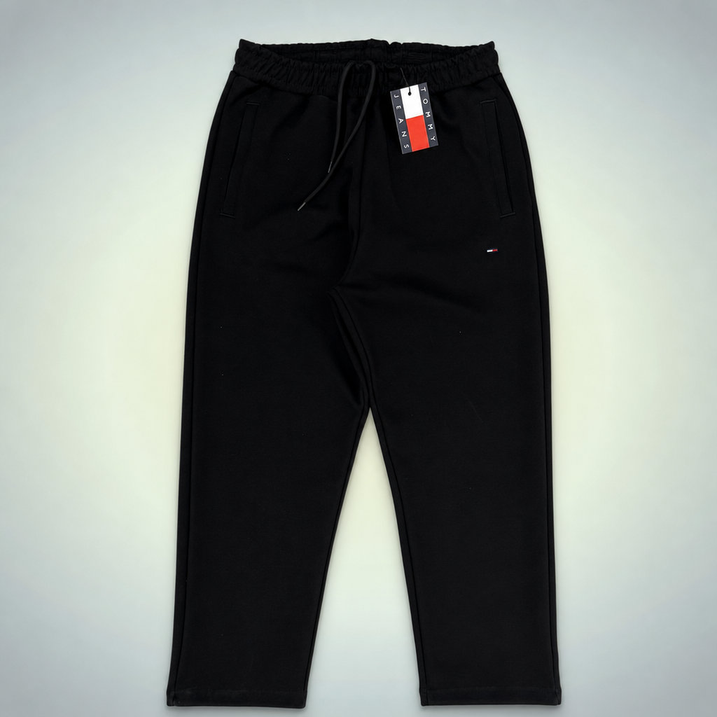 Tommy Hilfiger Classic ανδρικό παντελόνι φόρμας, μαύρο. Premium ποιότητα