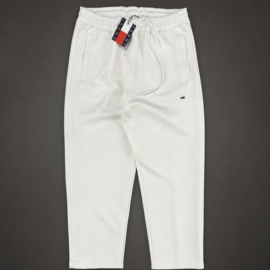 Tommy Hilfiger Classic ανδρικό παντελόνι φόρμας, λευκό. Premium ποιότητα