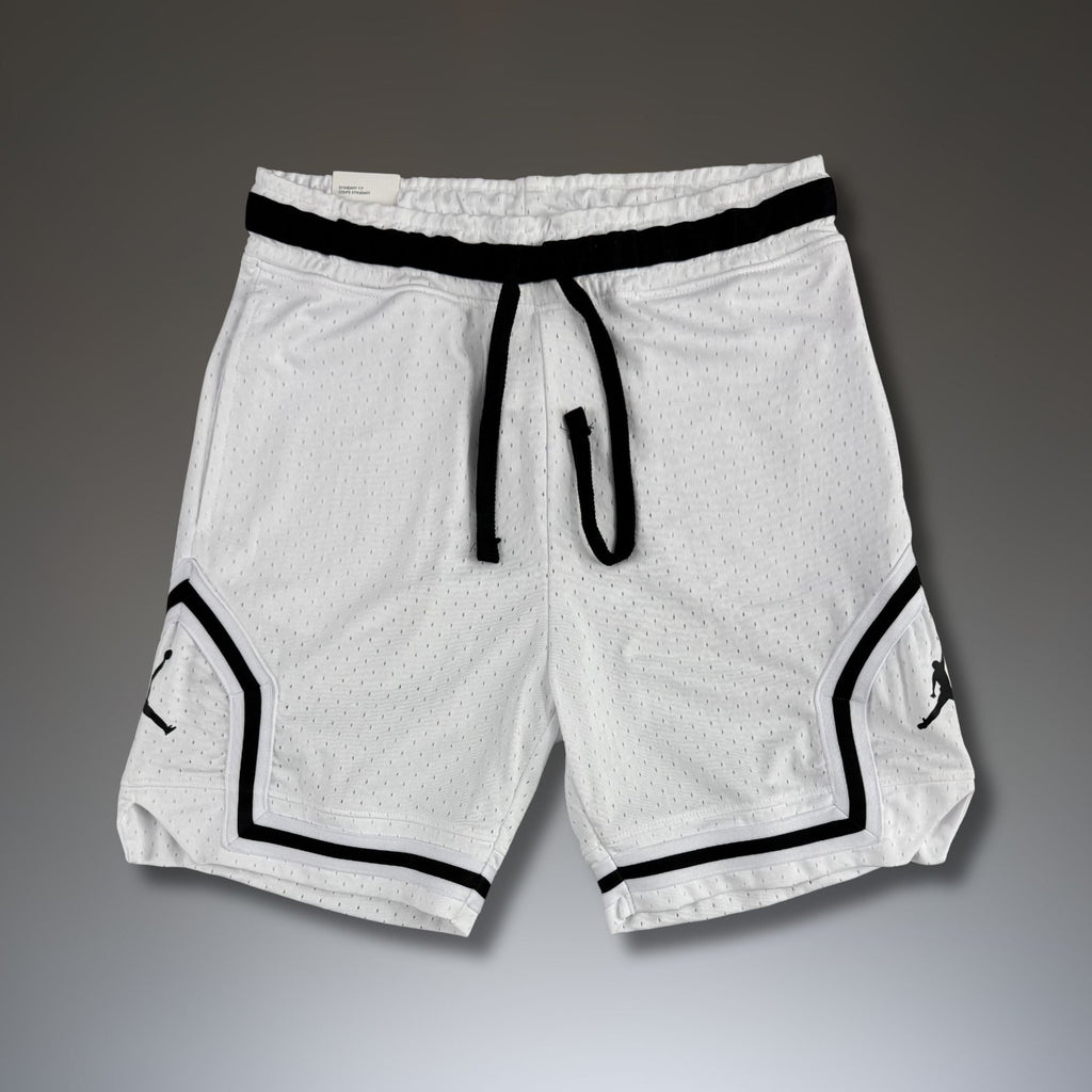 Air Jordan ανδρικό αθλητικό σορτς dri-fit mesh, λευκό. Premium ποιότητα