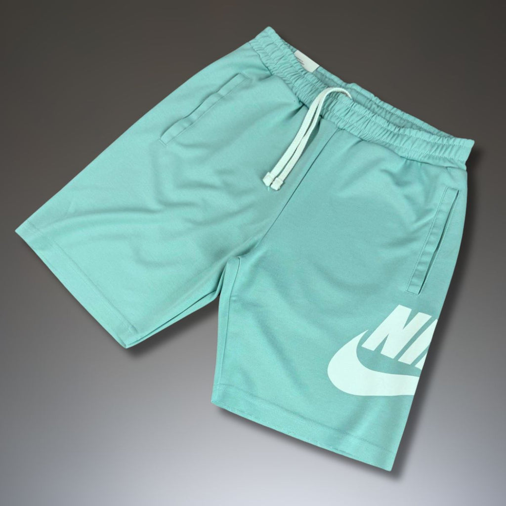 Αντρικό αθλητικό σορτς Nike, τιρκουάζ, μεγάλο λογότυπο. Factory outlet