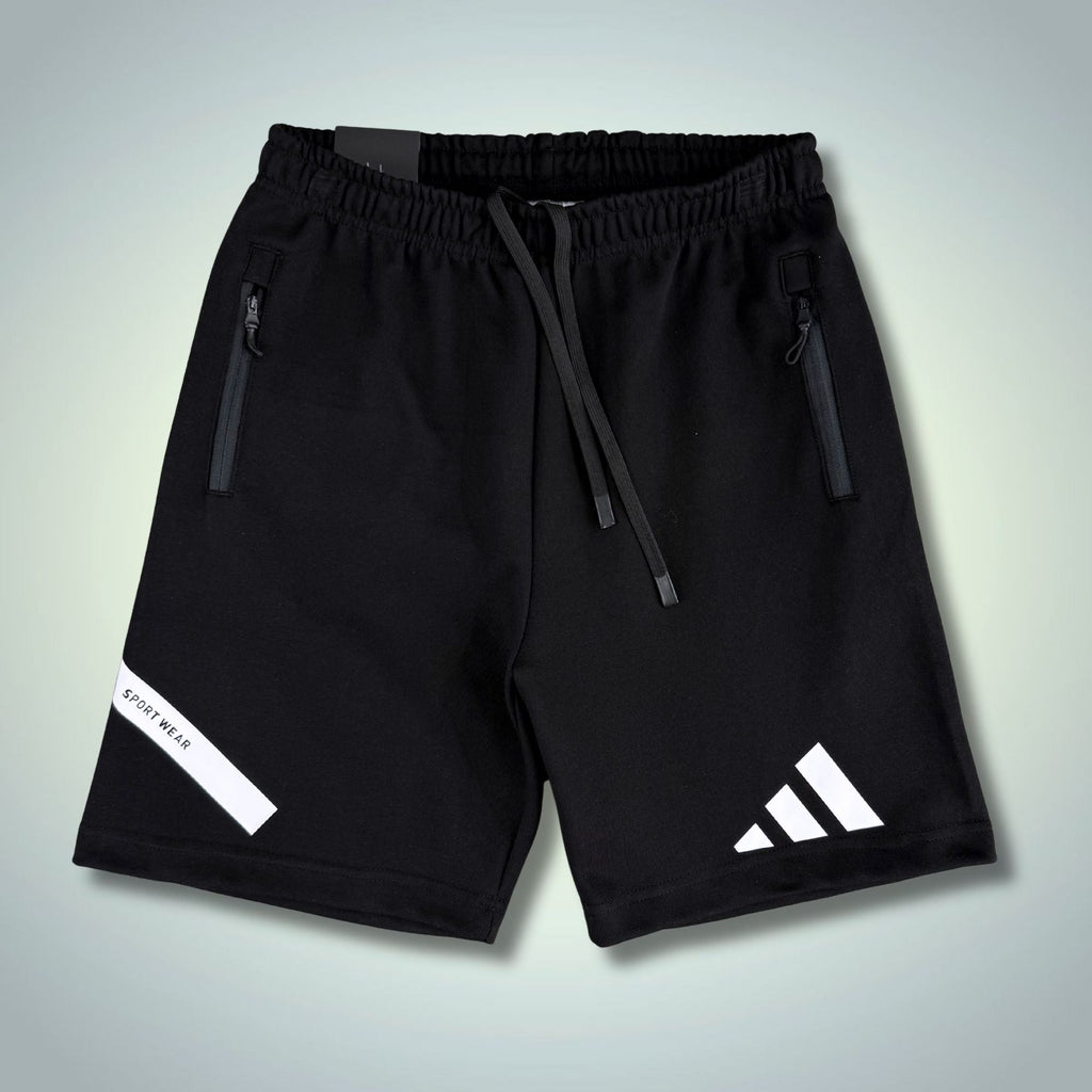 Adidas Z.N.E. ανδρικές αθλητικές κοντές παντελόνες, μαύρες. Premium ποιότητα