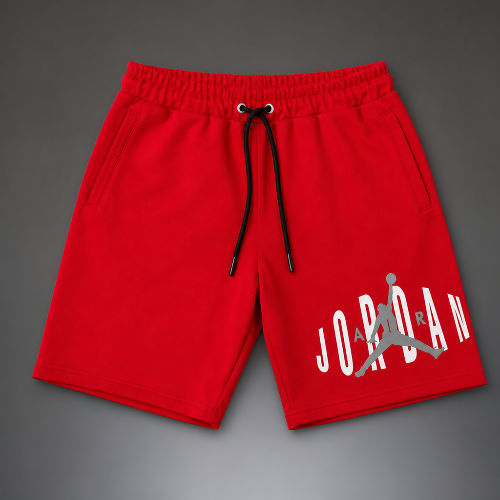 Air Jordan Fleece ανδρικό αθλητικό σορτς, Κόκκινο. Premium ποιότητα