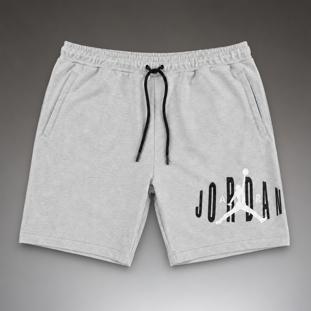 Air Jordan Fleece ανδρικό αθλητικό σορτς, Κλασικό γκρι. Premium ποιότητα