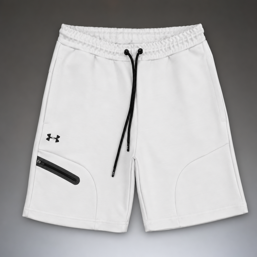 Under Armour Fleece ανδρικό αθλητικό σορτς, ανοιχτό γκρι. Premium ποιότητα