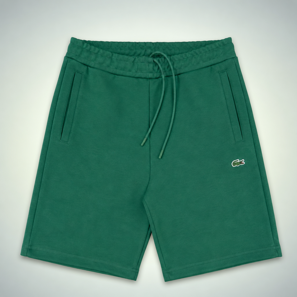 Lacoste Fleece ανδρικό αθλητικό σορτς, πράσινο. Premium ποιότητα