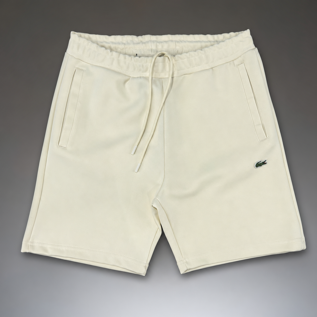 Lacoste Fleece ανδρικό αθλητικό σορτς, ιβουάρ. Premium ποιότητα
