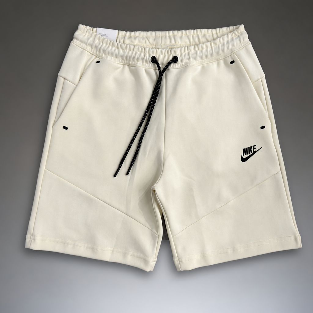 Nike Tech Fleece ανδρικό αθλητικό σορτς, ιβουάρ. Premium ποιότητα