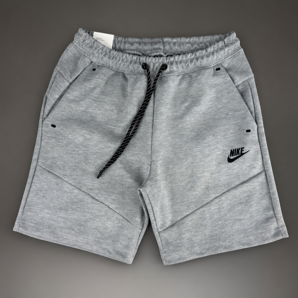 Nike Tech Fleece ανδρικό αθλητικό σορτς, Κλασικό γκρι. Premium ποιότητα