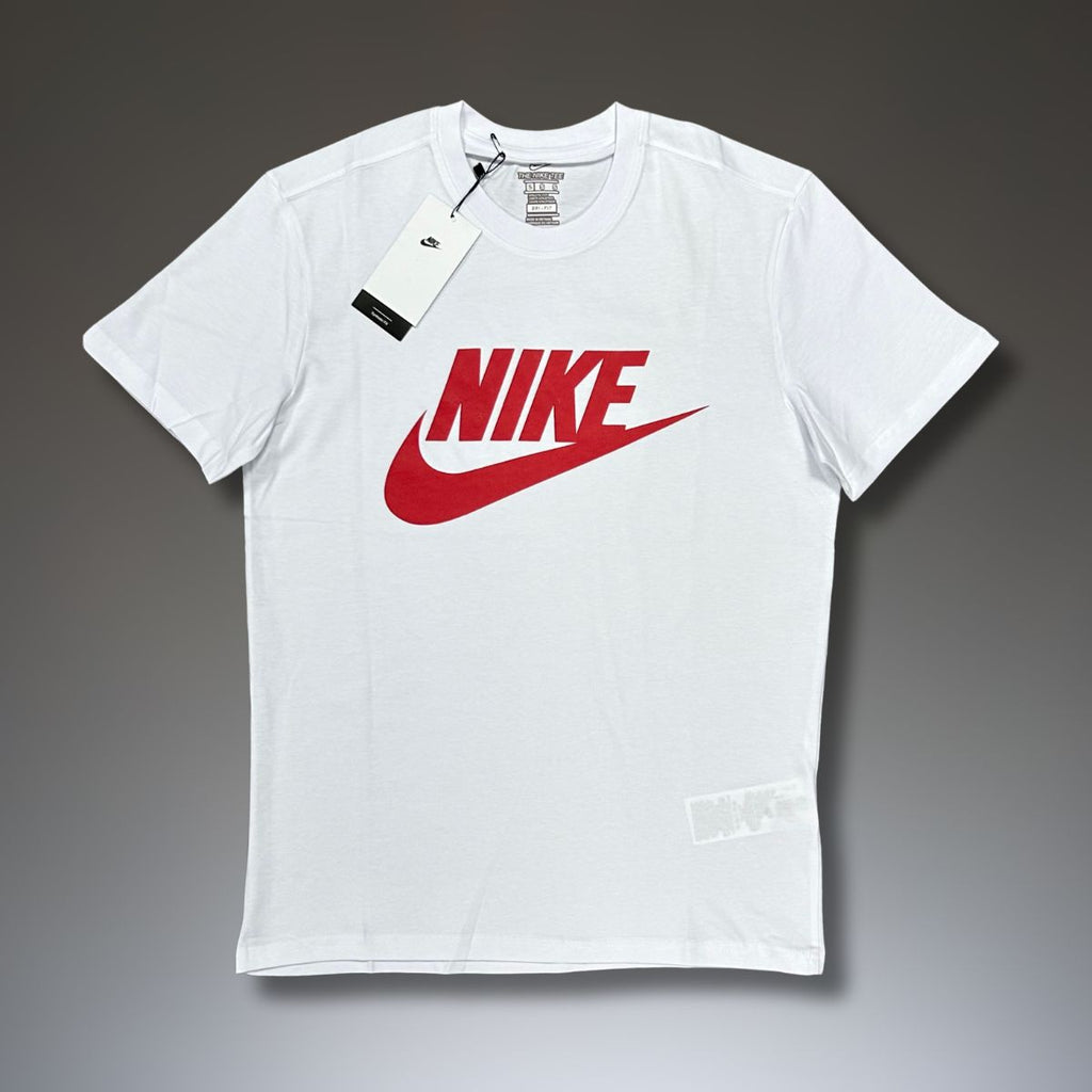 Ανδρικό σκούρο μπλε T-shirt Nike, λευκό λογότυπο. Premium ποιότητα