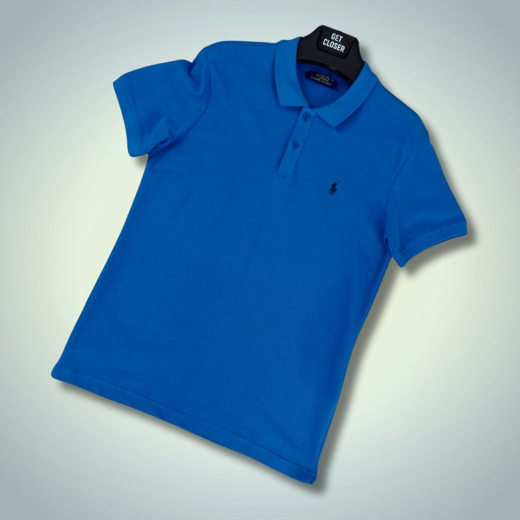 Ανδρικό πόλο μπλουζάκι Ralph Lauren, μπλε. Premium ποιότητα