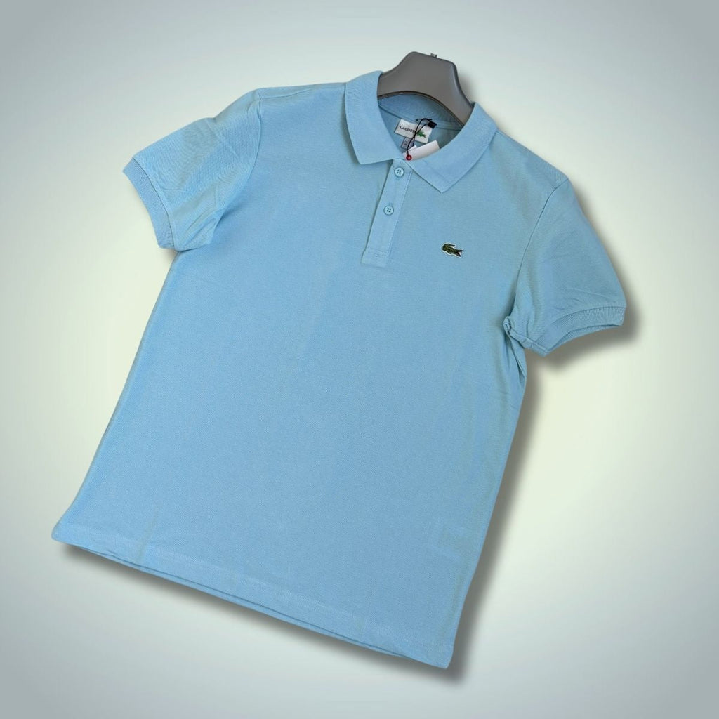 Πόλο μπλουζάκι Lacoste, ανοιχτό μπλε. Premium ποιότητα