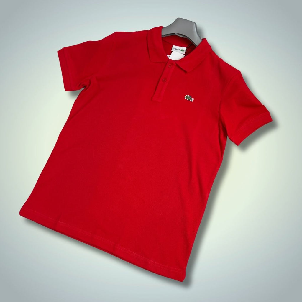 Πόλο μπλουζάκι Lacoste, κόκκινο. Premium ποιότητα