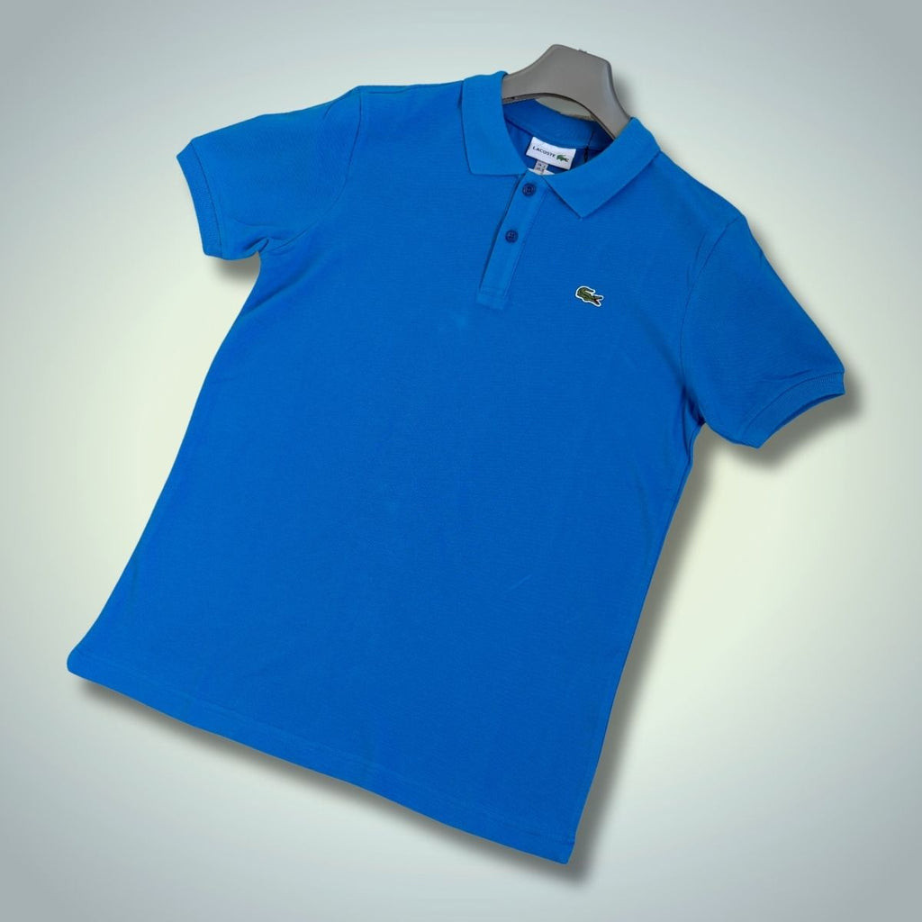 Πόλο μπλουζάκι Lacoste, μπλε. Premium ποιότητα